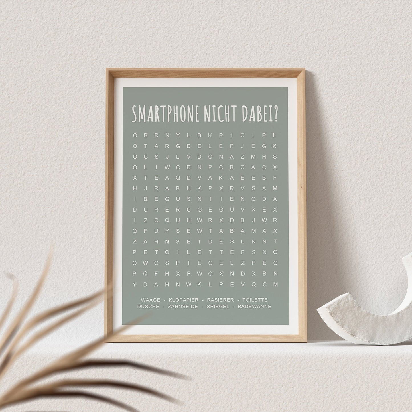 Suchsel Poster Farbig Badezimmer Suchbild Lustiges Rätsel Gäste WC Bild Toilette Gästebad Bad Geschenk zum Einzug