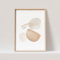Abstrakte Kunst Poster Beige Boho Minimalistische Formen Print Bild Wandkunst Wanddeko