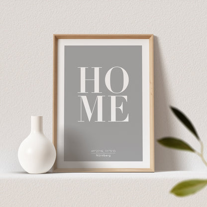 Home Poster Personalisiert Koordinaten Stadt Ort Zu Hause Heimat Personalisiertes Geschenk