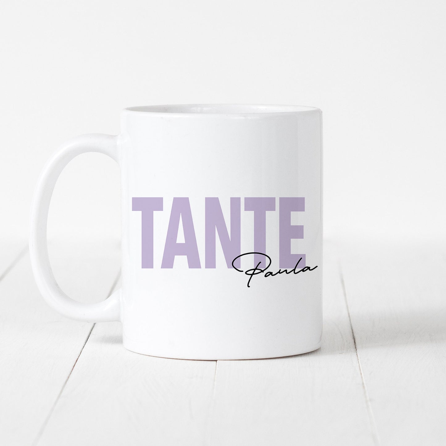 Tante Tasse Keramik Personalisiert mit Namen Verschiedene Farben Tabte Geschenk Personalisiert Geburtstag
