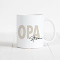 Opa Tasse Keramik Personalisiert mit Namen Verschiedene Farben Großvater Geschenk Geburtstag Vatertag Vatertagsgeschenk
