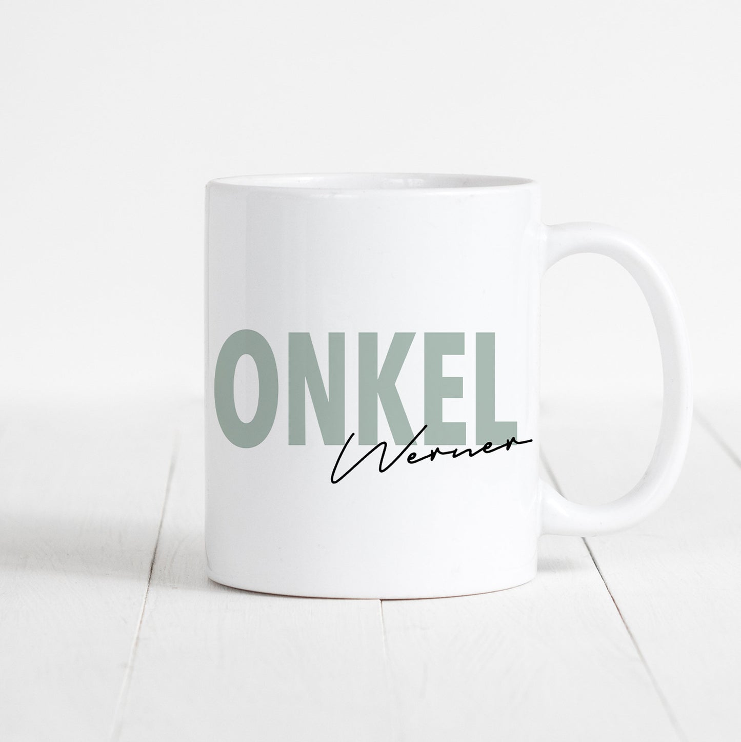 Onkel Tasse Keramik Personalisiert mit Namen Verschiedene Farben Onkel Geschenk Geburtstag