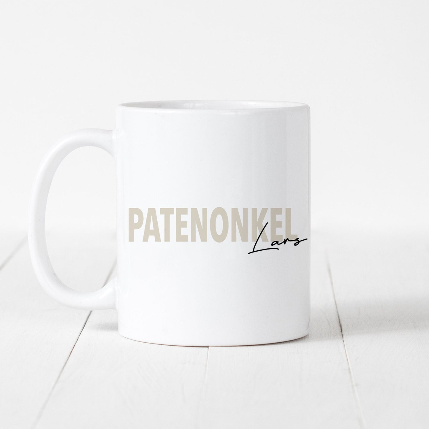 Patenonkel Tasse Keramik Personalisiert mit Namen Verschiedene Farben Patenonkel Geschenk Geburtstag