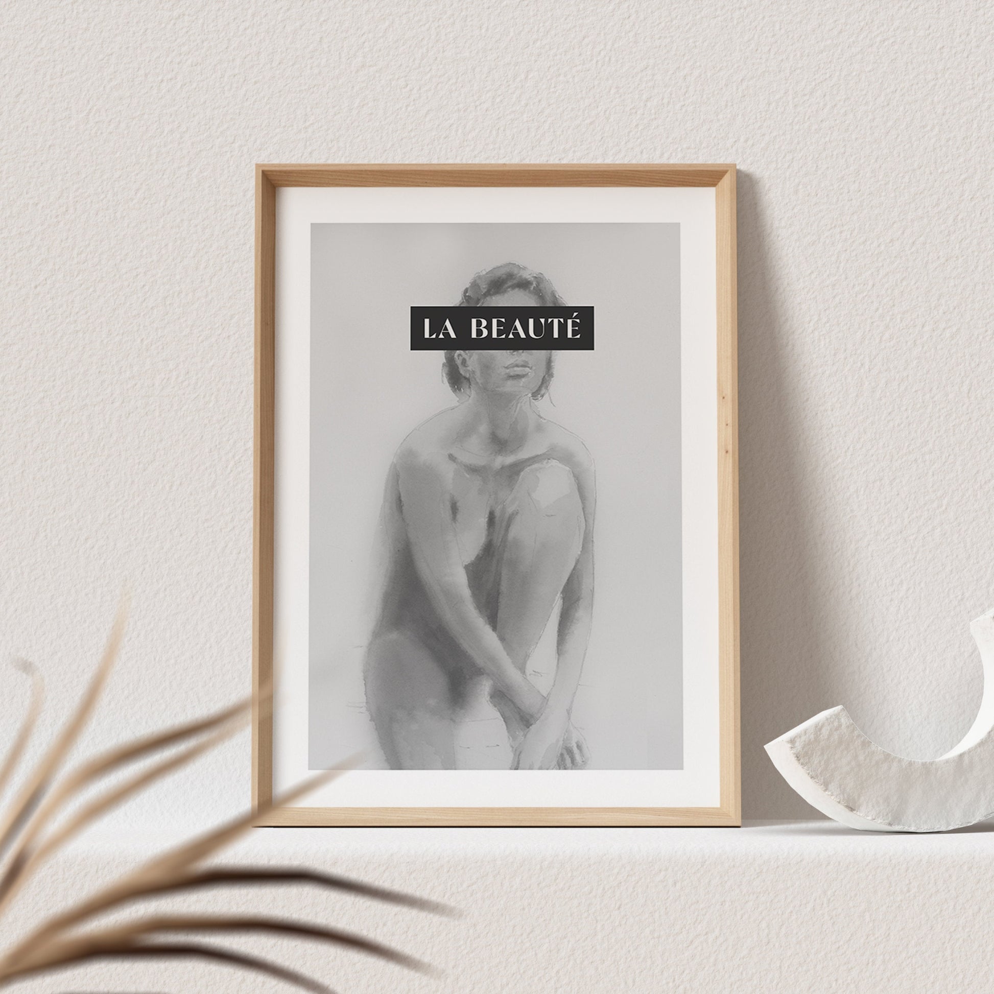Nackte Frau Bild Aquarell Kunstdruck Poster Sinnliche Frau Erotisches Wandbild Wanddeko Schlafzimmer Print