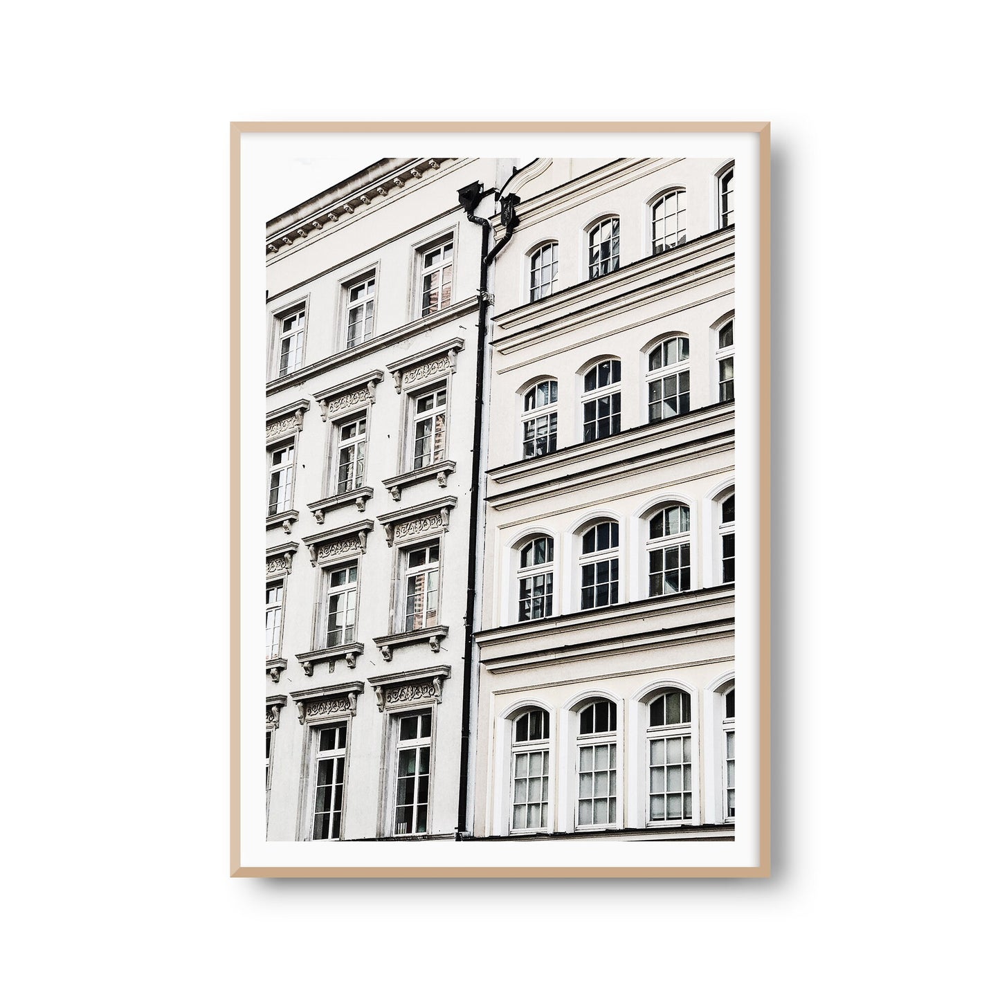 Wanddeko Poster "Häuserfront" Architektur Fotoprint Kunstdruck Bild Fotografie Print Wandbild Kunstdruck (OHNE RAHMEN)