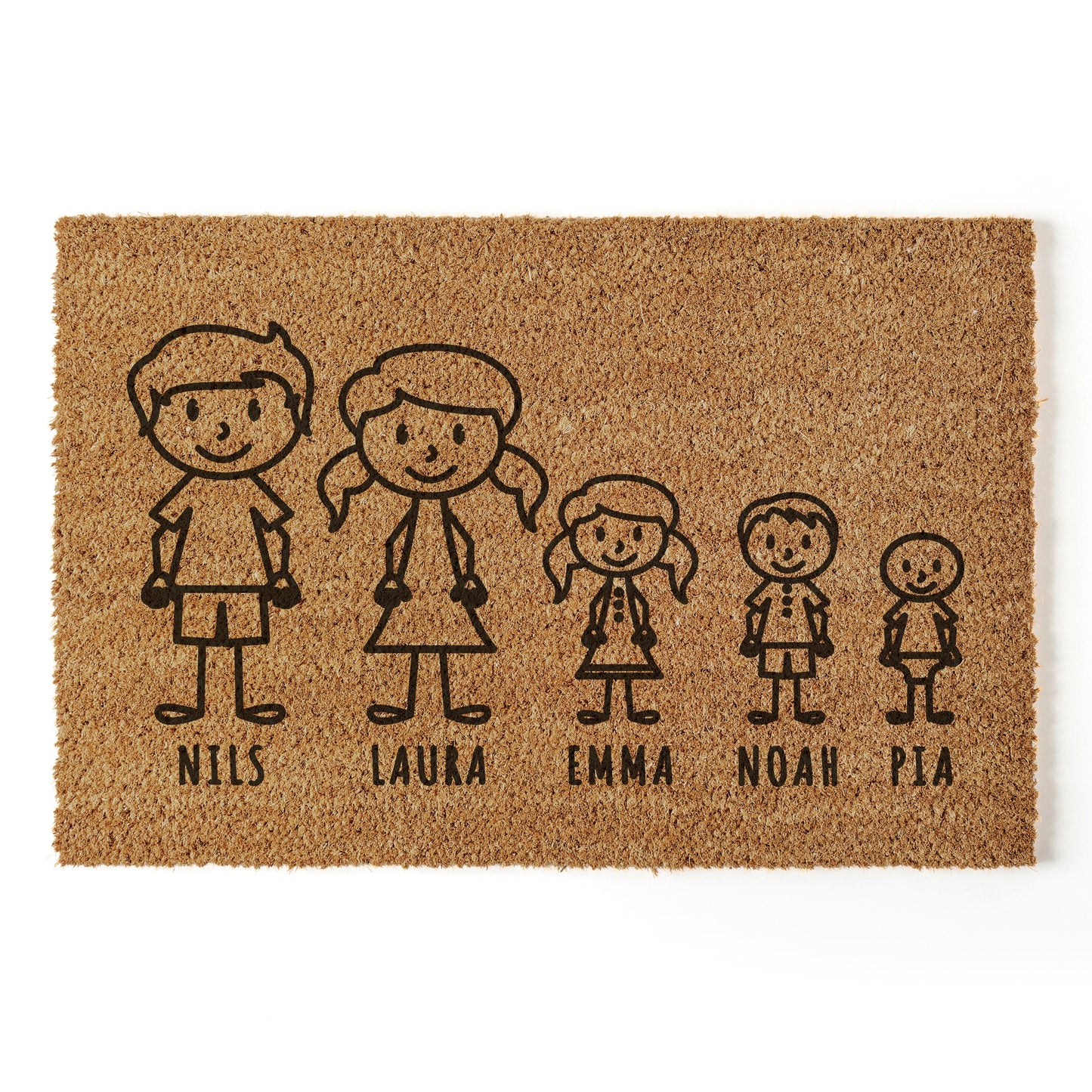 Fußmatte Familie personalisiert mit Namen 1