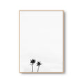 Fotoposter "2 Palmen" Palmenblätter Palme Fotokunst Fotografie Poster Fotoprint Kunstdruck Bild Wanddeko Foto Wandbild Kunst (OHNE RAHMEN)