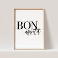 Bon Appetit Poster Bild Küche Küchenposter Spruch Wanddeko Küchendekoration (OHNE RAHMEN)