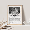 Patentante Definition Poster Mit Foto Personalisierbar Geschenk zur Taufe (OHNE RAHMEN)