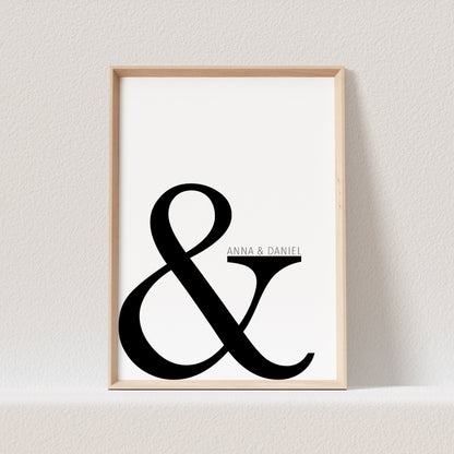 Liebesposter Personalisiert Poster Jahrestag Liebe Hochzeitsposter Hochzeitstag Geschenk (OHNE RAHMEN)