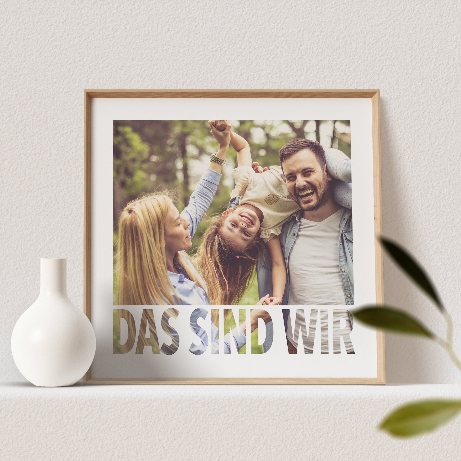 Das Sind Wir Poster Familienposter Personalisiert mit Foto Fotoposter Bild Familiengeschenk (OHNE RAHMEN)