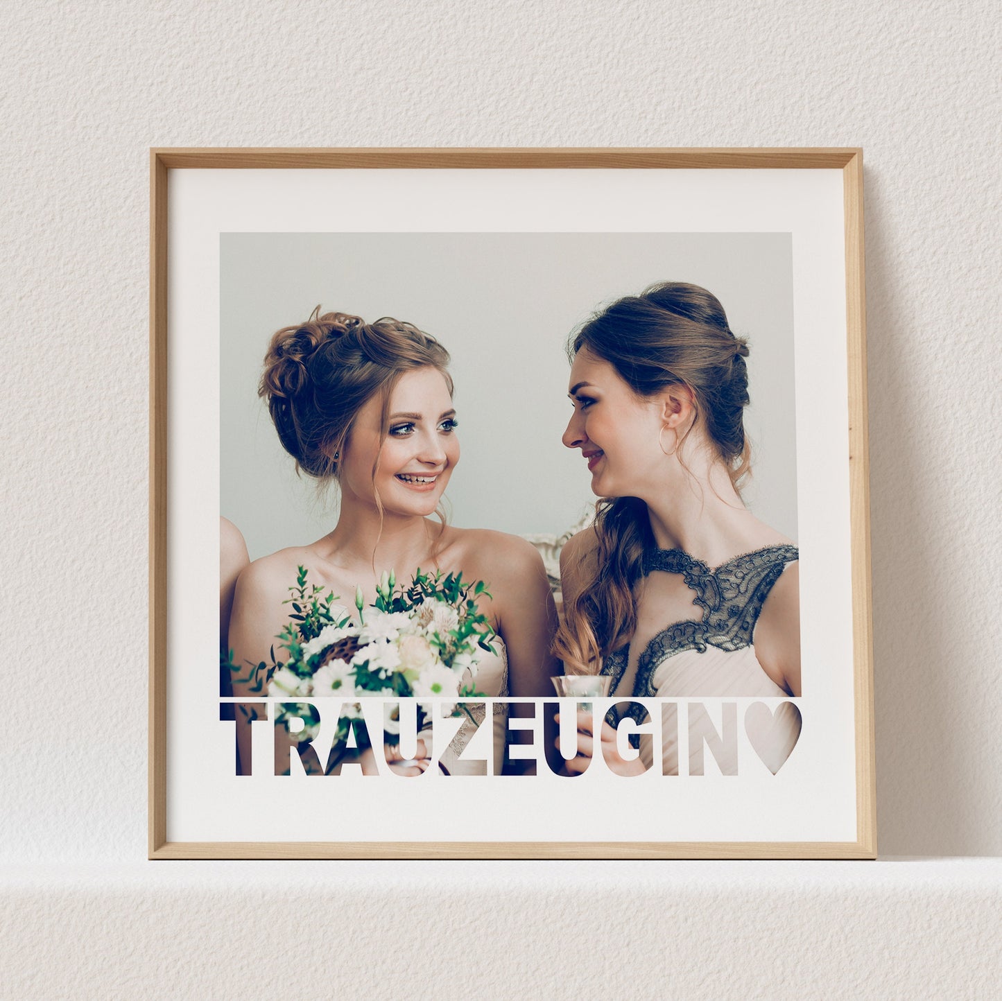 Trauzeugin Bild Mit Foto Personalisierbar Poster Trauzeugin Fragen Geschenk (OHNE RAHMEN)