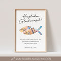 Geldgeschenk Kommunion Personalisiert Poster Fisch Bild Geld Geschenk (OHNE RAHMEN)