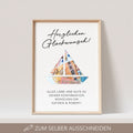 Geldgeschenk Konfirmation Personalisiert Poster Segelboot Bild Geld Geschenk (OHNE RAHMEN)