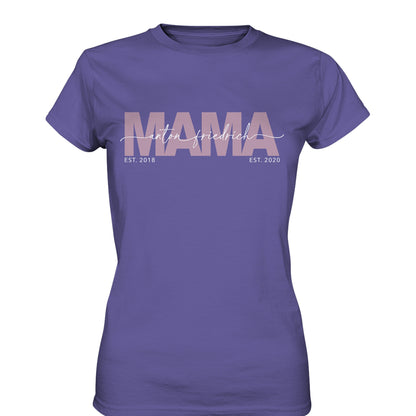 Mama Shirt Personalisiert Mutter Geschenk Geburtstag T-Shirt Muttertagsgeschenk