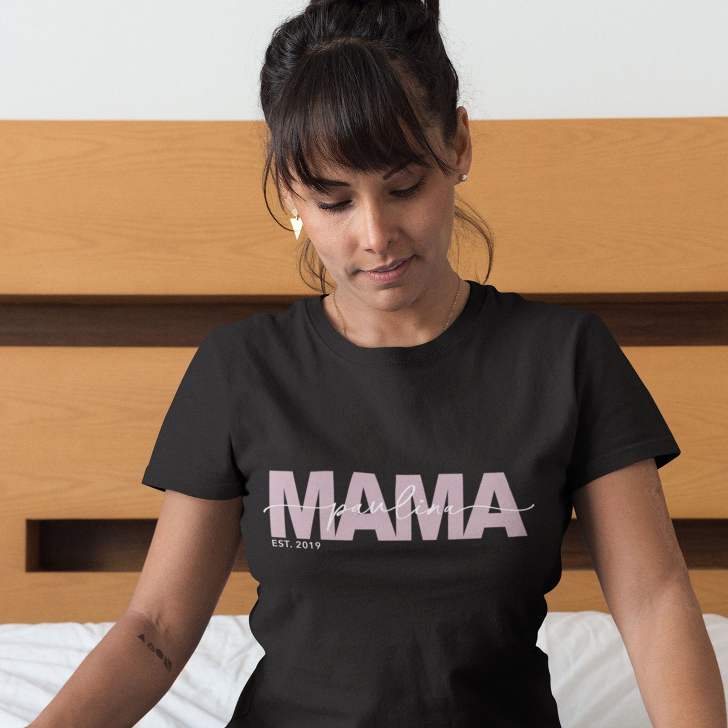 Mama Shirt Personalisiert Mutter Geschenk Geburtstag T-Shirt Muttertagsgeschenk