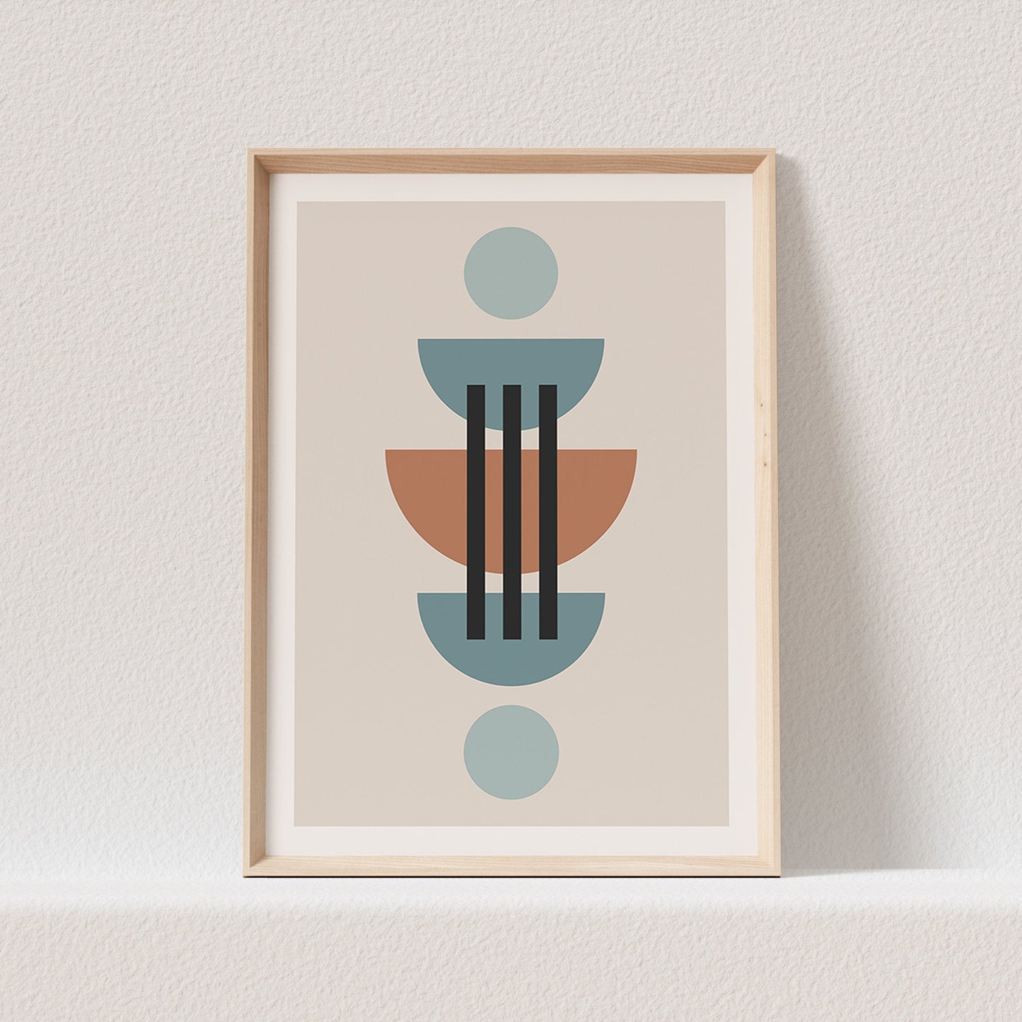 Minimalistisches Poster Boho Wanddekoration Abstraktes Bild Farbig (OHNE RAHMEN)