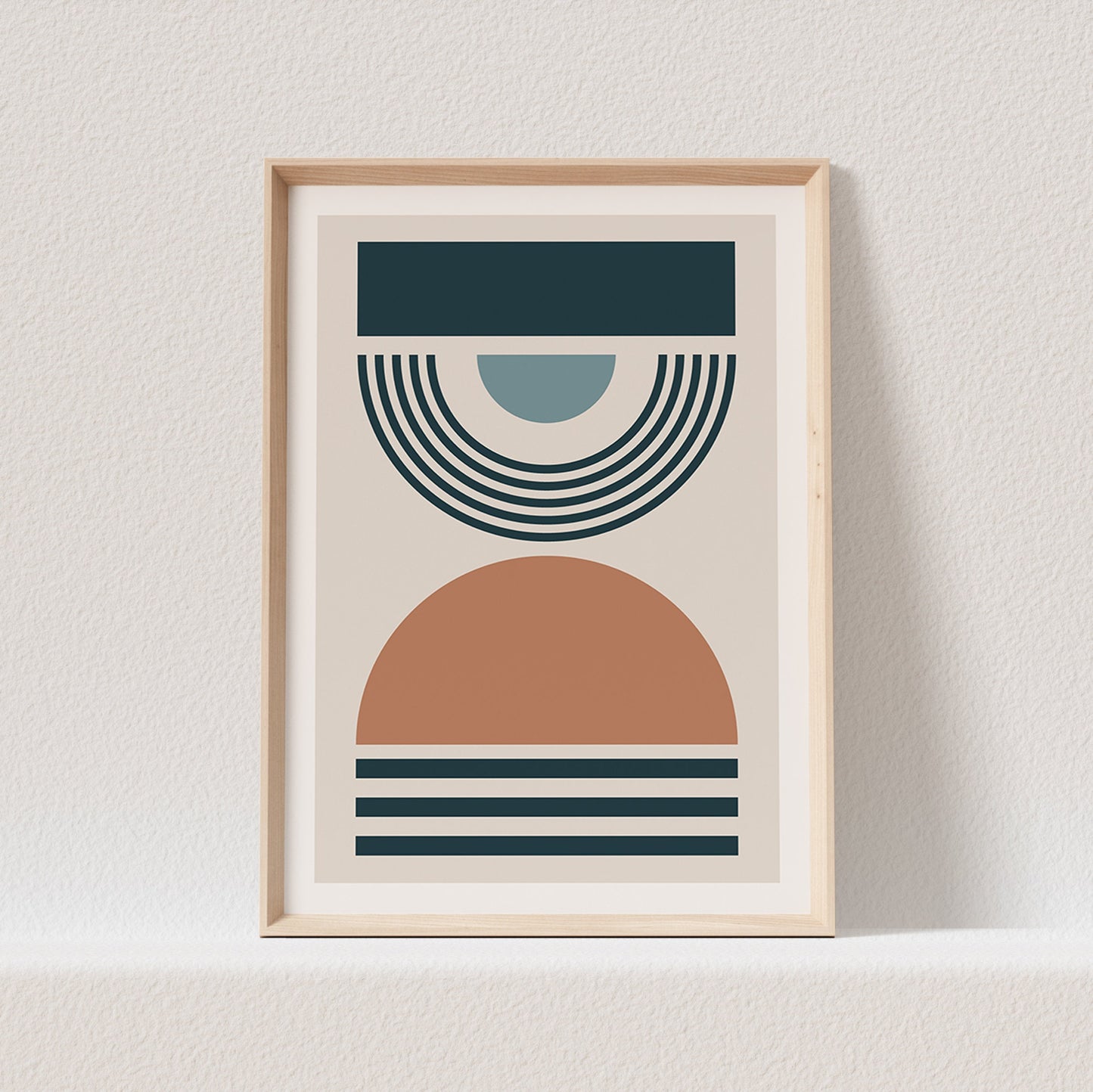 Minimalistisches Poster Boho Wanddekoration Abstraktes Bild Farbig (OHNE RAHMEN)