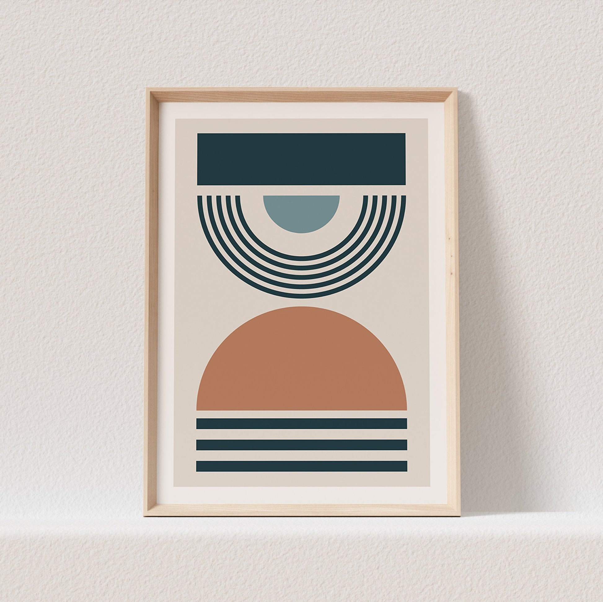 Minimalistisches Poster Boho Wanddekoration Abstraktes Bild Farbig (OHNE RAHMEN)