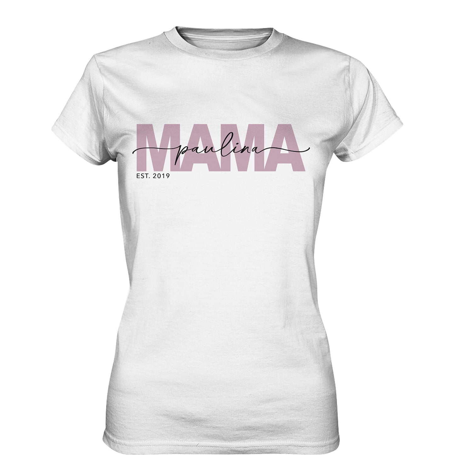 Mama Shirt Personalisiert Mutter Geschenk Geburtstag T-Shirt Muttertagsgeschenk