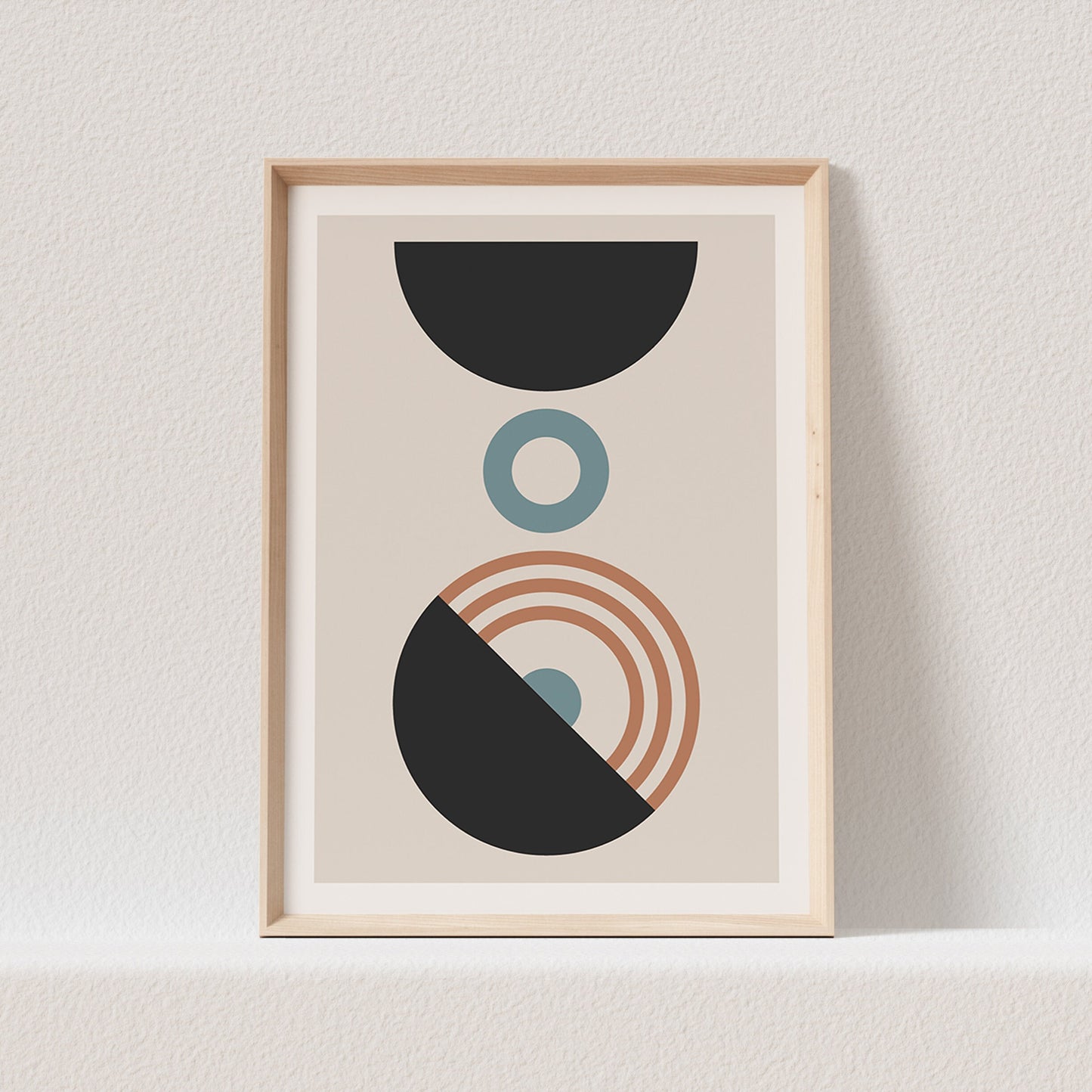 Minimalistisches Poster Boho Wanddekoration Abstraktes Bild Farbig (OHNE RAHMEN)
