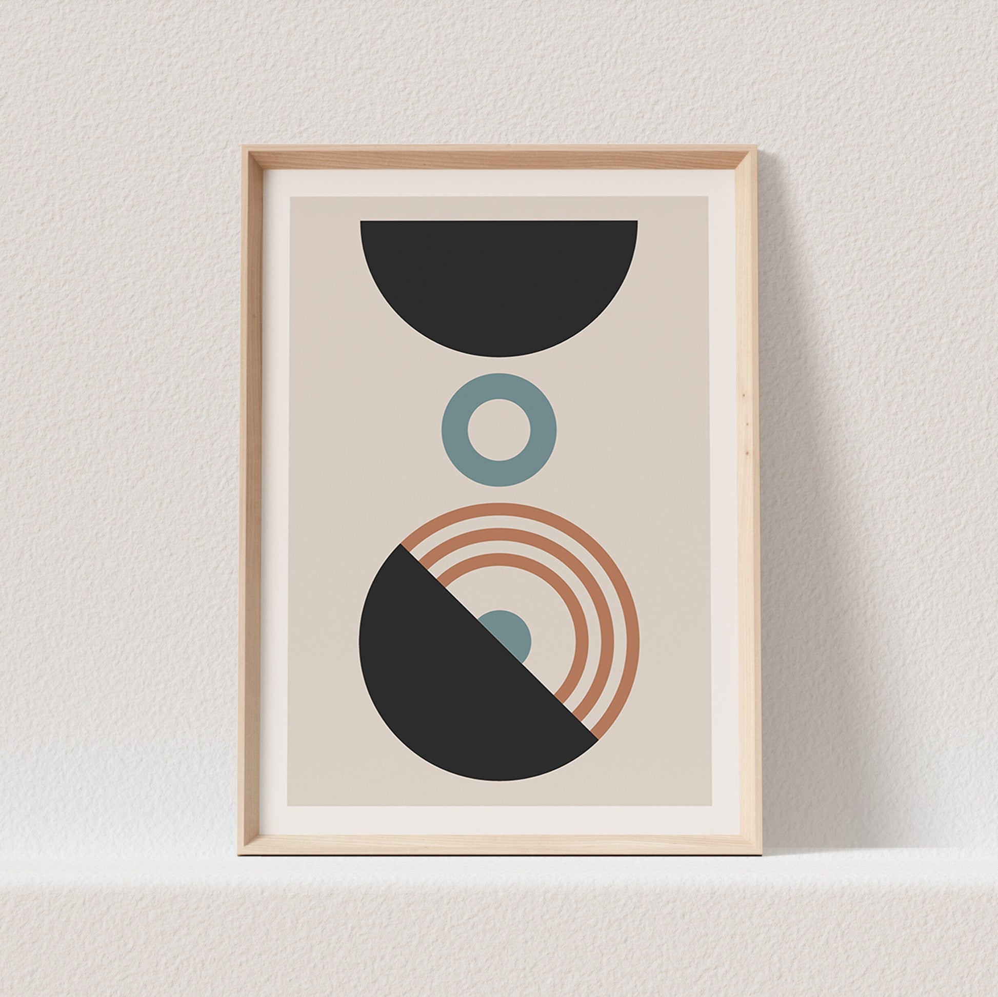 Minimalistisches Poster Boho Wanddekoration Abstraktes Bild Farbig (OHNE RAHMEN)