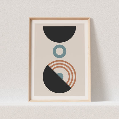 Minimalistisches Poster Boho Wanddekoration Abstraktes Bild Farbig (OHNE RAHMEN)