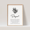 Handabdruck Papa Geschenk Poster Bild Vatertagsgeschenk Baby Personalisiert (OHNE RAHMEN)