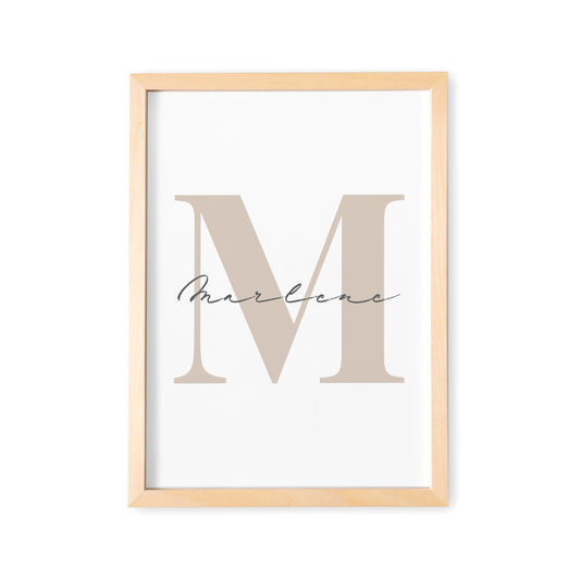 Poster Kinderzimmer Babyzimmer Namensposter Bild Mit Buchstabe Und Name Kinderzimmerdeko
