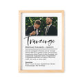 Trauzeuge Fragen Poster Bild Mit Foto Danke Geschenk