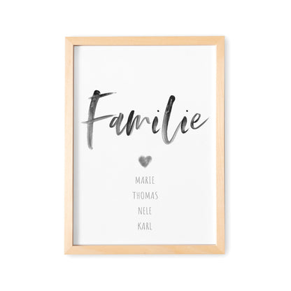 Bild Familie Family Poster Personalisiertes Familienposter Familienbild Geschenk