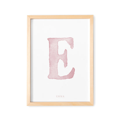 Buchstaben Poster Bild Buchstabe Babyposter Für Junge Mädchen Geburtsposter Babyzimmer