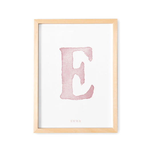 Buchstaben Poster Bild Buchstabe Babyposter Für Junge Mädchen Geburtsposter Babyzimmer