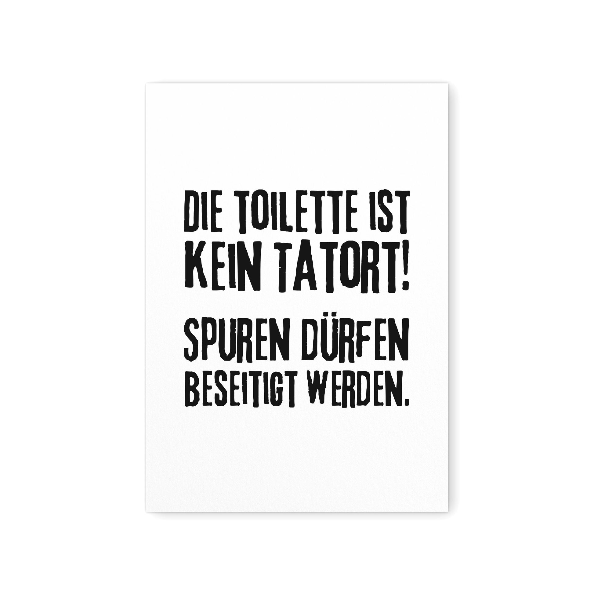 Badezimmer Deko WC Schild Die Toilette Ist Kein Tatort Poster Bild Bad