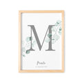 Geburtsposter Buchstaben Poster Personalisiert Mit Eukalyptus Babyposter