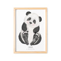 Fußabdrücke Baby Poster Panda Fußabdruck Babygeschenk Geschenk Zur Geburt Personalisiert