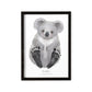 Fußabdrücke Baby Poster Koala Fußabdruck Babygeschenk Geschenk Zur Geburt Personalisiert