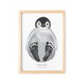 Fußabdrücke Baby Poster Pinguin Fußabdruck Babygeschenk Geschenk Zur Geburt Personalisiert
