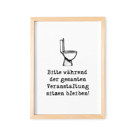 Einzugsgeschenk Badezimmer Deko Poster Gäste WC Schild Bild Gästebad