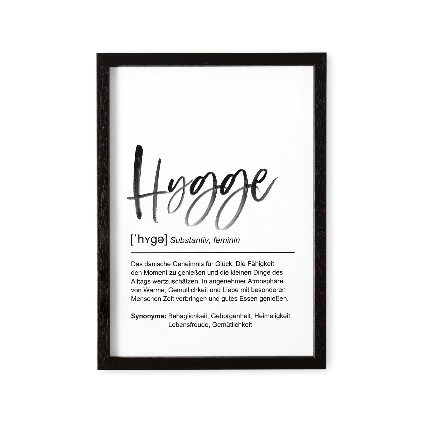 Hygge Decor Deko Poster Definition Bild Einweihungsgeschenk Wohnung Hyggelig Trend