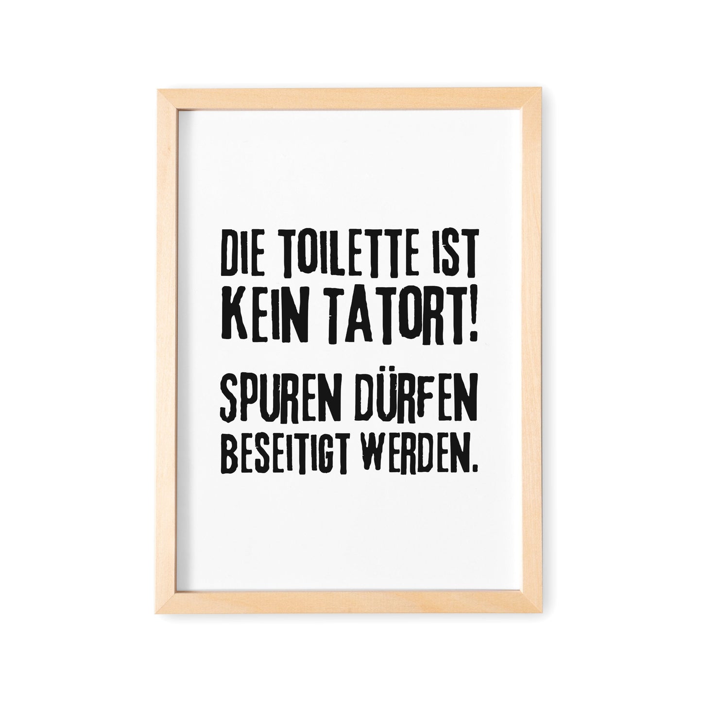 Badezimmer Deko WC Schild Die Toilette Ist Kein Tatort Poster Bild Bad
