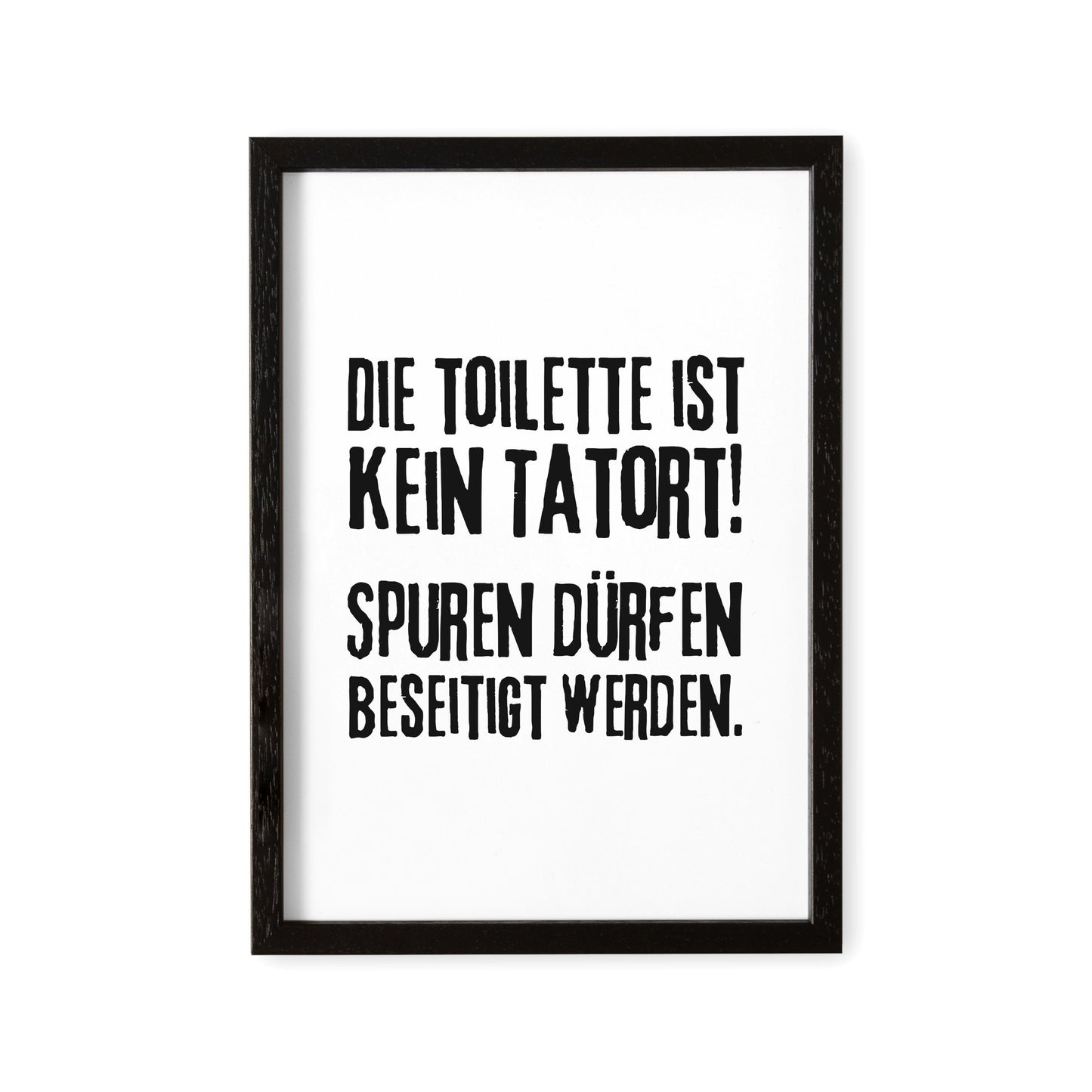 Badezimmer Deko WC Schild Die Toilette Ist Kein Tatort Poster Bild Bad
