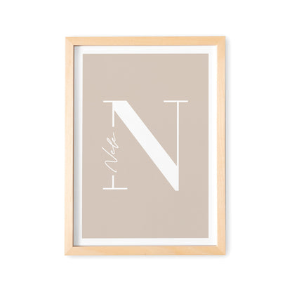 Namensposter Babyparty Geschenk Für Das Babyzimmer Poster Bild Mit Buchstabe