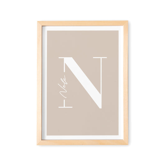 Namensposter Babyparty Geschenk Für Das Babyzimmer Poster Bild Mit Buchstabe