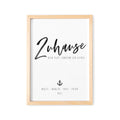 Poster Familie Personalisiert Zuhause Familienposter Zu Hause Geschenk