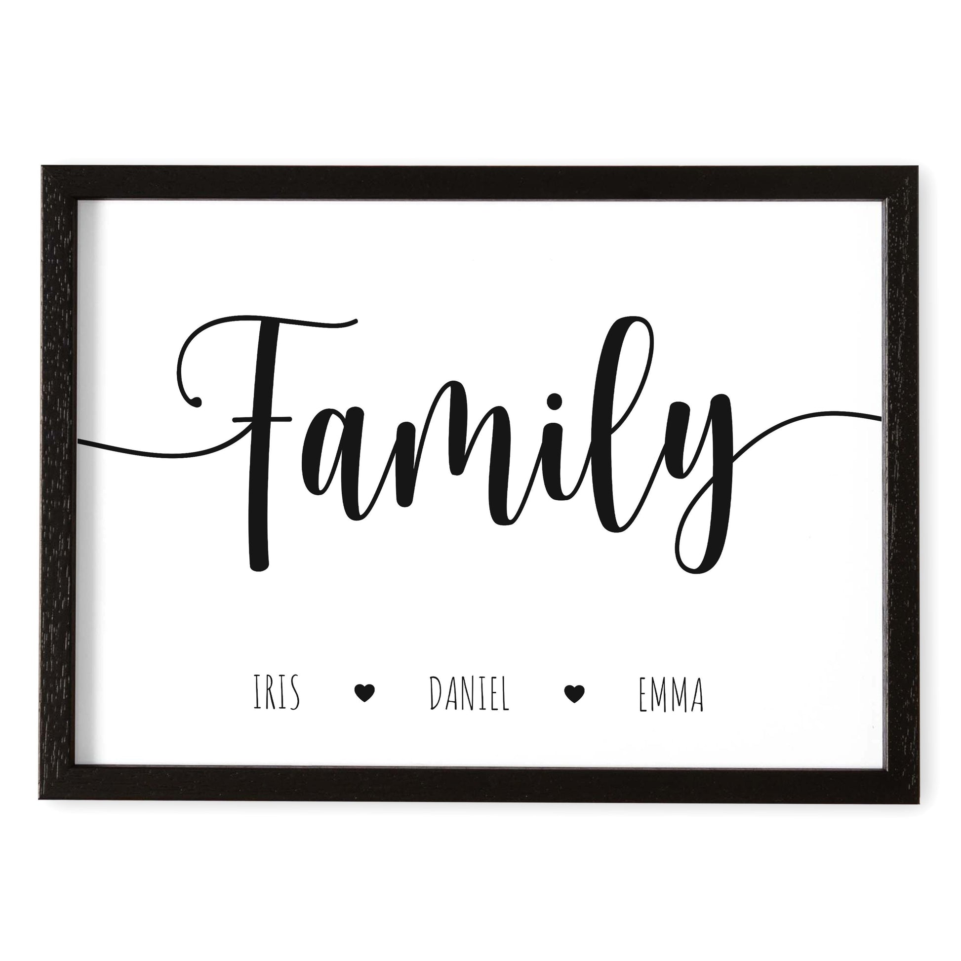 Family Poster Familie Personalisiert Familienposter Im Querformat Geschenk