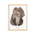 Fußabdrücke Baby Poster Bär Fußabdruck Babygeschenk Geschenk Zur Geburt Personalisiert