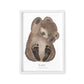 Fußabdrücke Baby Poster Bär Fußabdruck Babygeschenk Geschenk Zur Geburt Personalisiert
