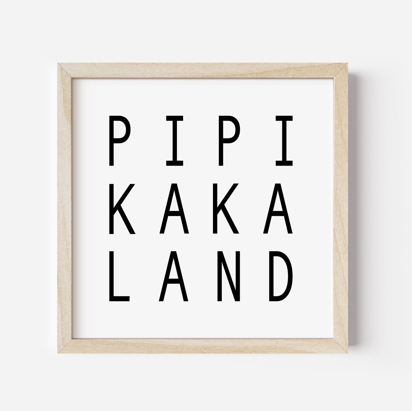 Pipikakaland Poster Badezimmer Deko Gäste WC Bild Für Die Toilette (Ohne Rahmen)