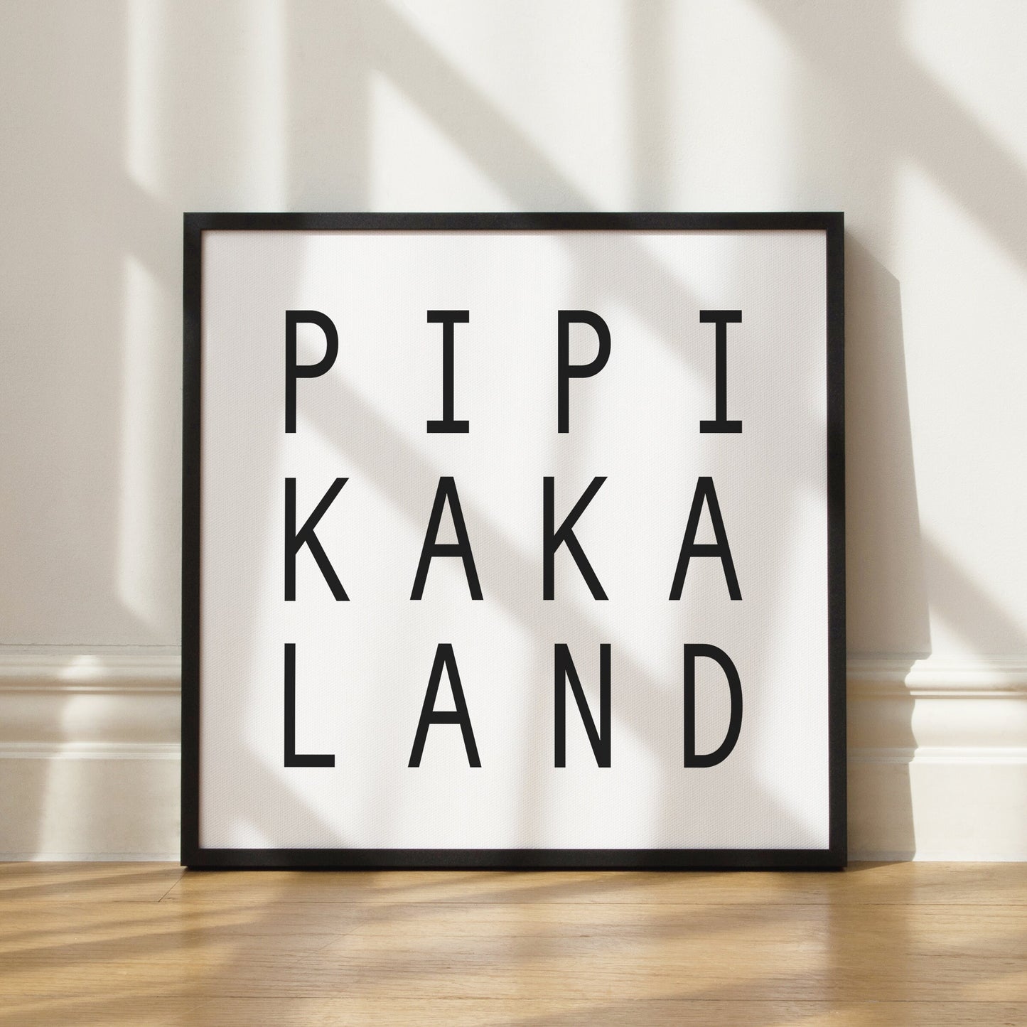 Pipikakaland Poster Badezimmer Deko Gäste WC Bild Für Die Toilette (Ohne Rahmen)